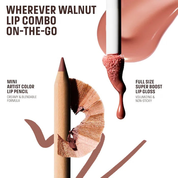 MAKE UP FOR EVER Mini Artist Color Pencil Lip Liner & Full Size Super Boost Lip Gloss Kit