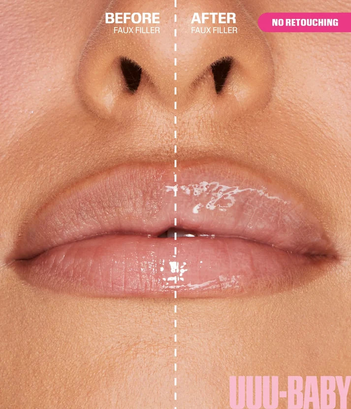 HUDA BEAUTY Faux Filler Extra Shiny Lip Gloss