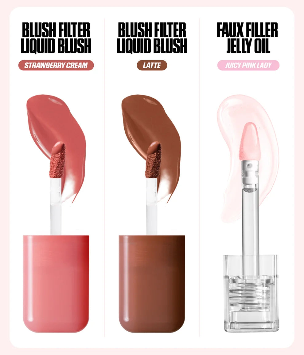 HUDA BEAUTY Habibti Lip And Cheek Best Sellers Kit