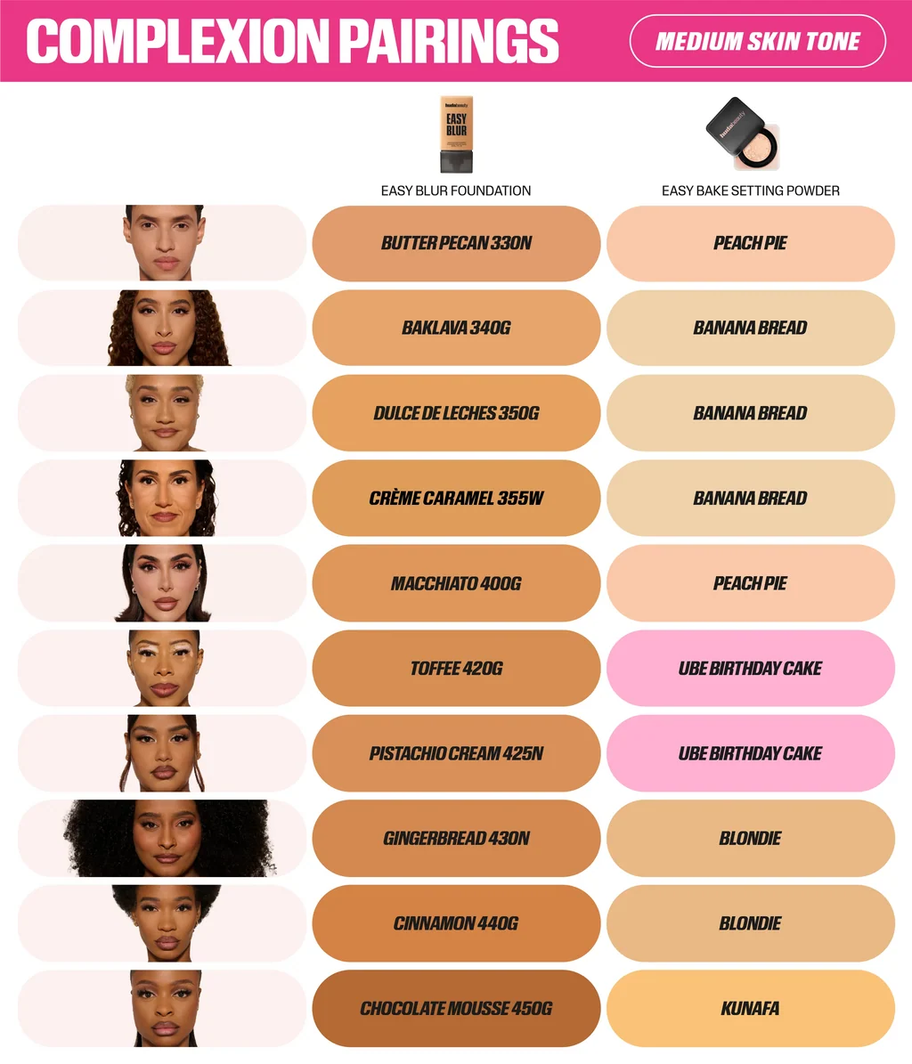 HUDA BEAUTY Easy Blur Natural Airbrush Foundation with Niacinamide