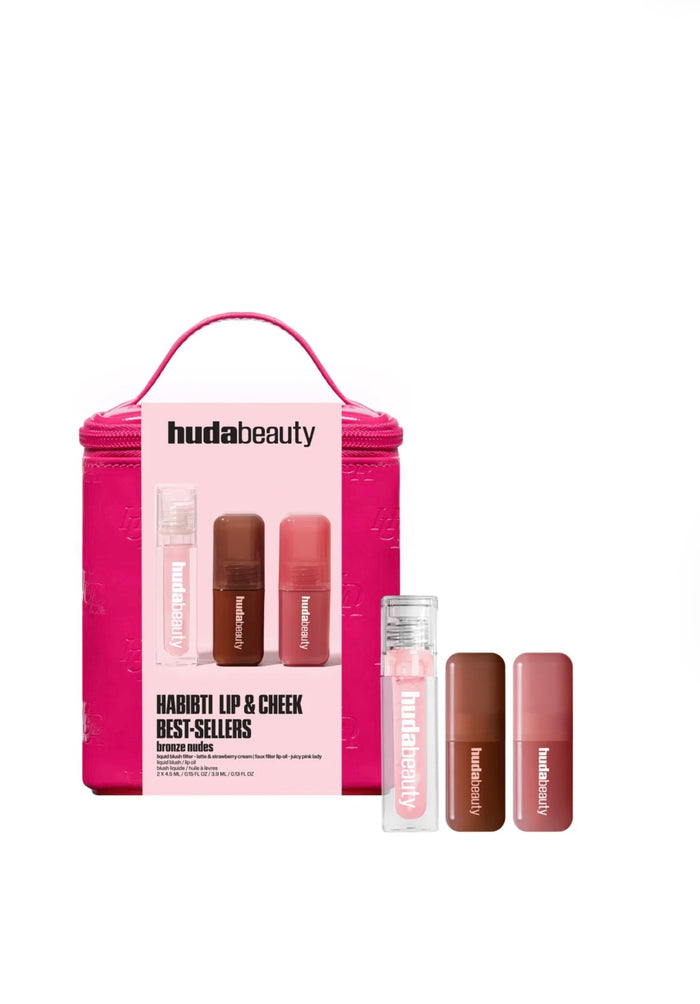 HUDA BEAUTY Habibti Lip And Cheek Best Sellers Kit